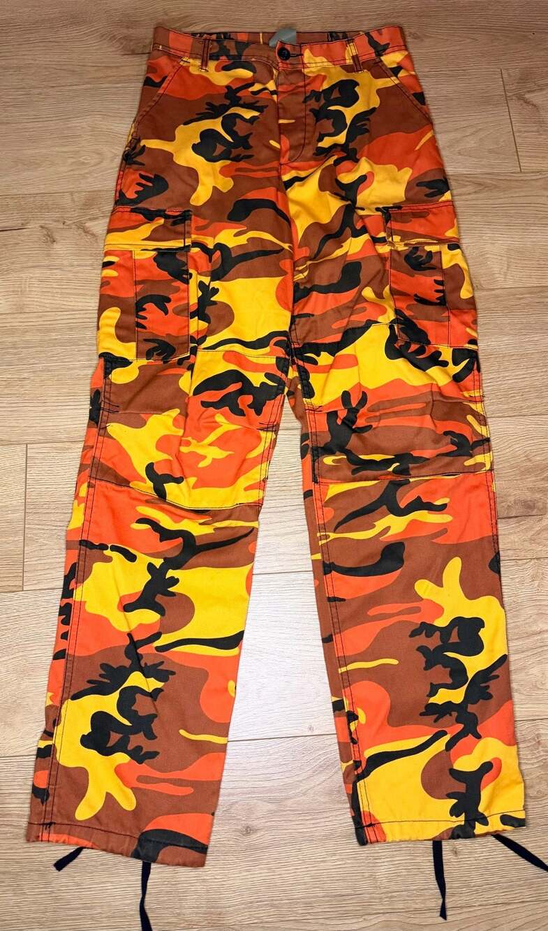 BOGO Rothco BDU Tactical Orange Camo Cargo Pants